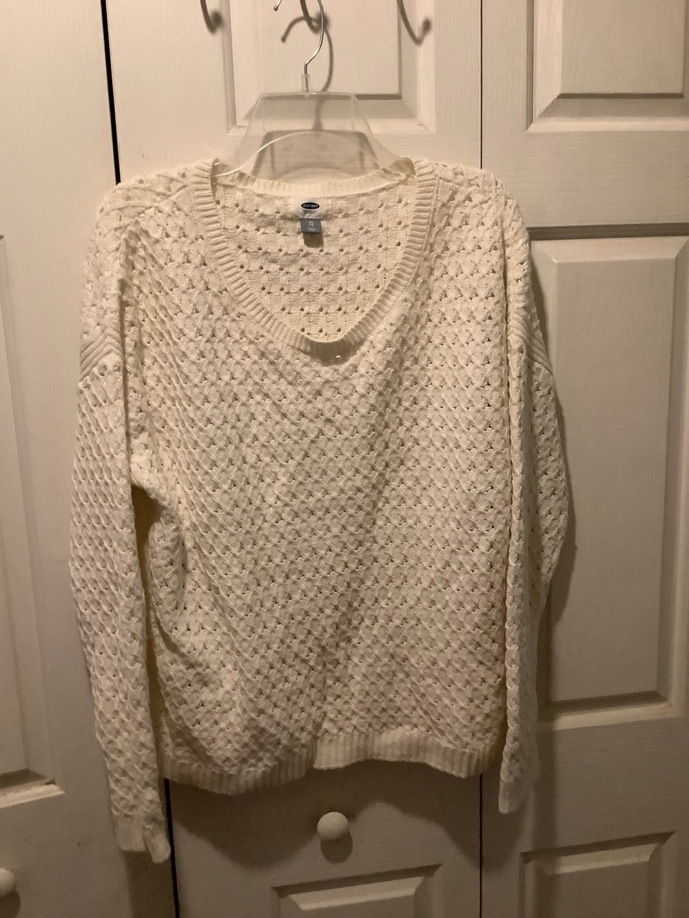 XL Women’s Old Navy Cream Textured Knit Sweater